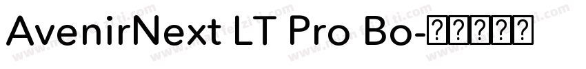 AvenirNext LT Pro Bo字体转换